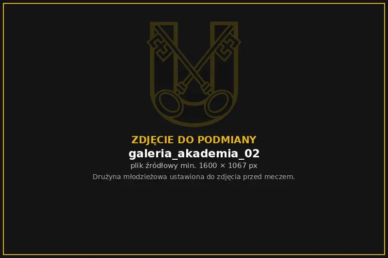 Drużyna młodzieżowa Unii przed meczem
