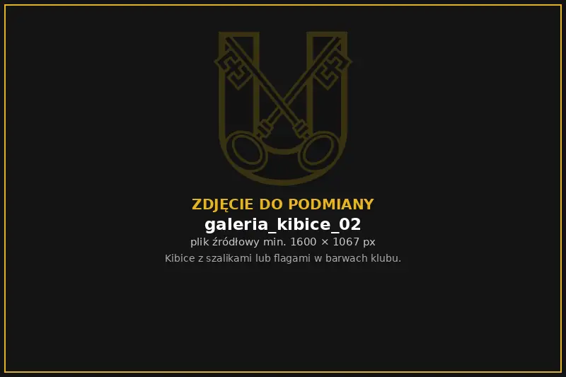 Kibice Unii z szalikami w barwach klubu