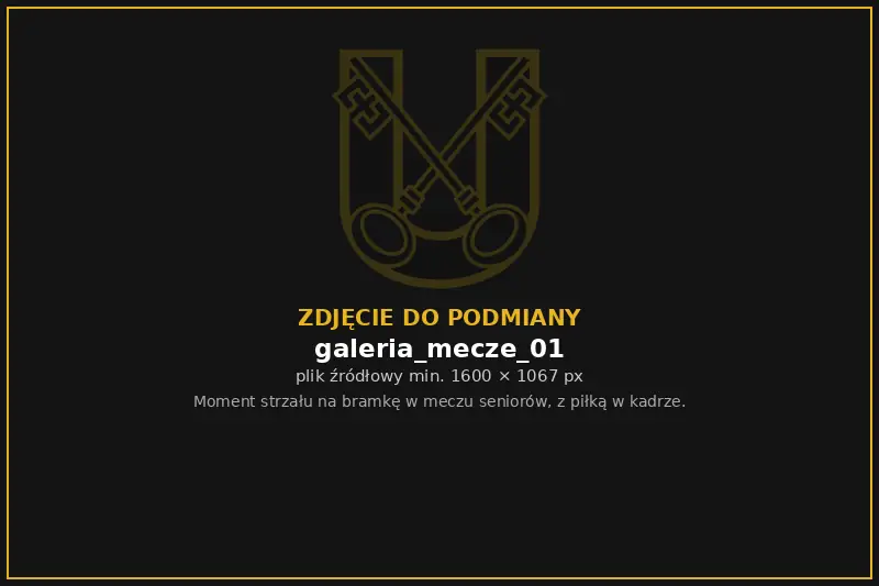 Zawodnik Unii oddaje strzał na bramkę
