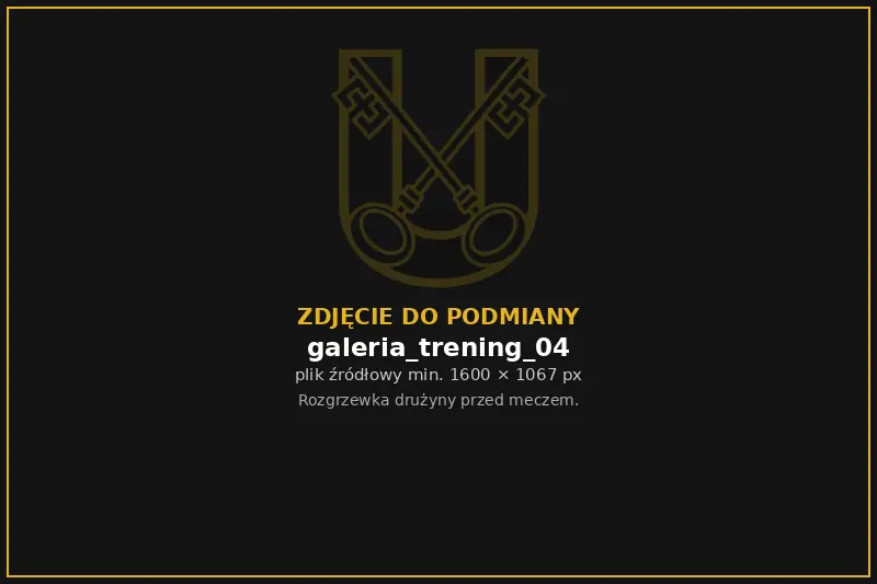 Rozgrzewka seniorów Unii przed meczem