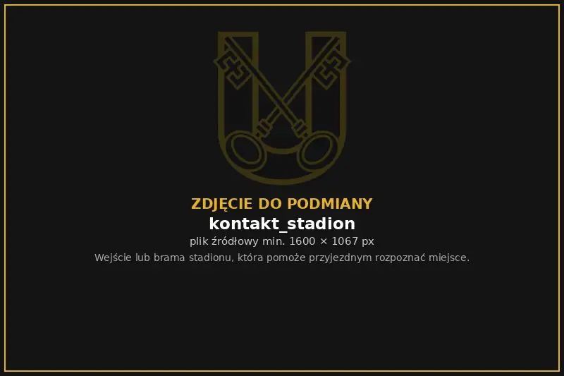 Wejście na stadion CKS Unia Ciechanowiec