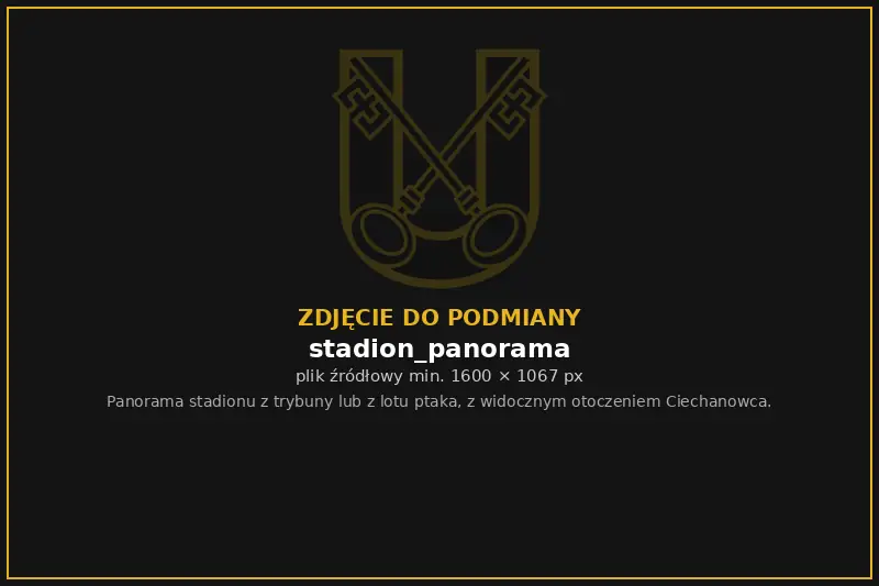 Stadion Unii w Ciechanowcu widziany z trybuny